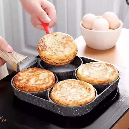 🍳 Sartén Antiadherente 4 en 1 – ¡Prepara 4 Alimentos al Mismo Tiempo!